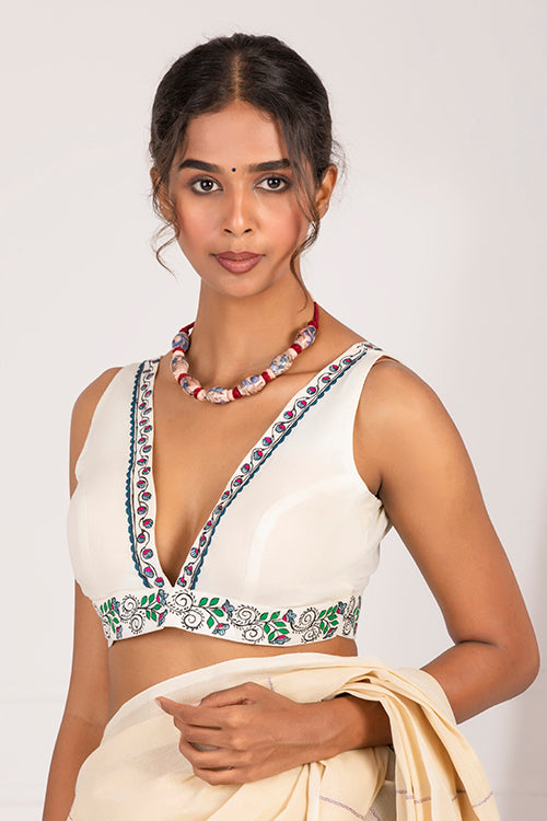 "Meadow Berries" Handpainted Blouse