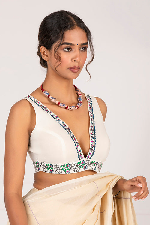 "Meadow Berries" Handpainted Blouse