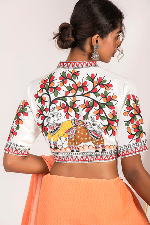 "Under the Canopy" Handpainted Blouse