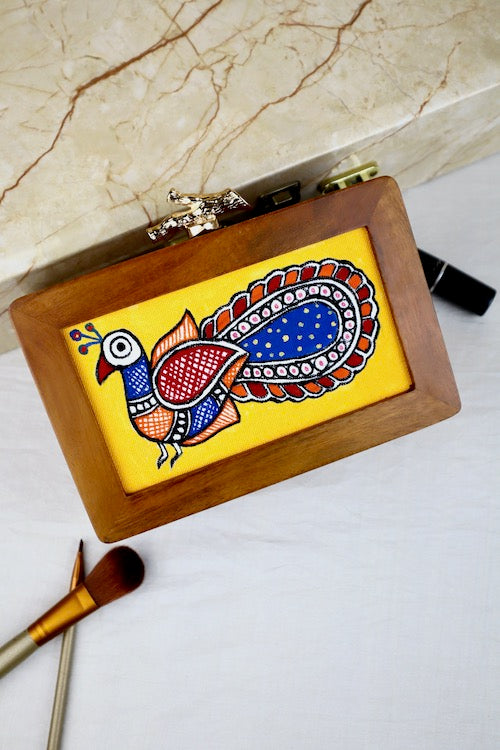 Peacock Box Clutch