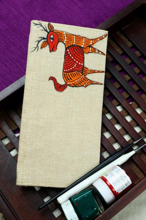 Jute Hanpainted Gond Art Envelope - Set of 4