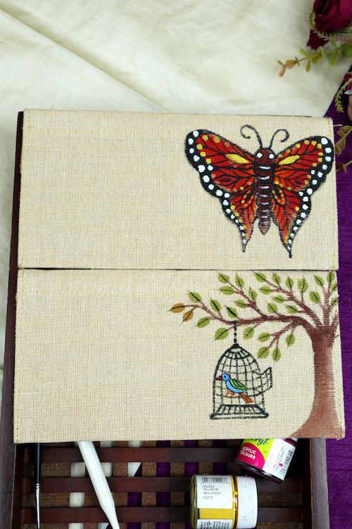 Jute Hanpainted Free Paradise Envelope - Set of 4