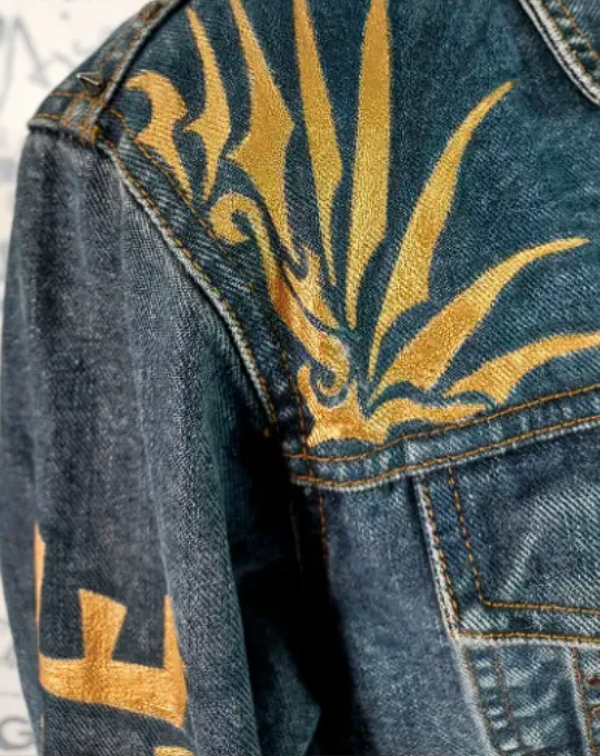 Fierce : Unisex Customised Handpainted Denim Jacket