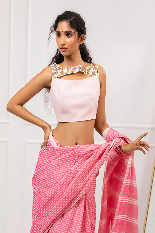 "Painted Petals" Handpainted Blouse