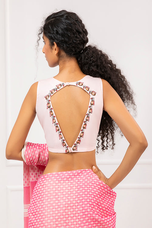 "Meadow Flight" handpainted Blouse