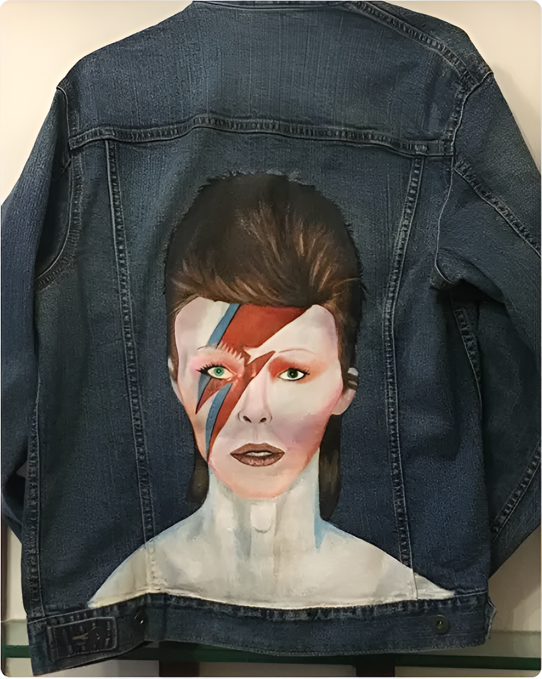 Lady Handpainted Unisex Customised Denim Jacket