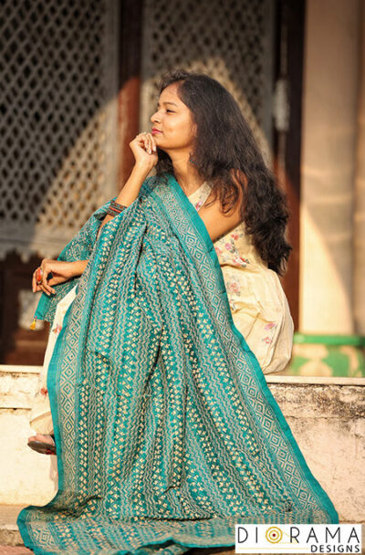 Kantha Stitch Hand-Embroidered Dupatta