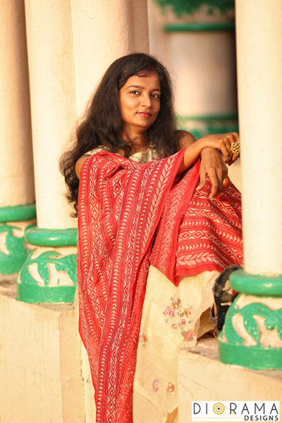 Kantha Stitch Hand-Embroidered Dupatta