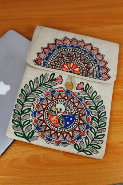 Traditional Art Handpainted Laptop Sleeve